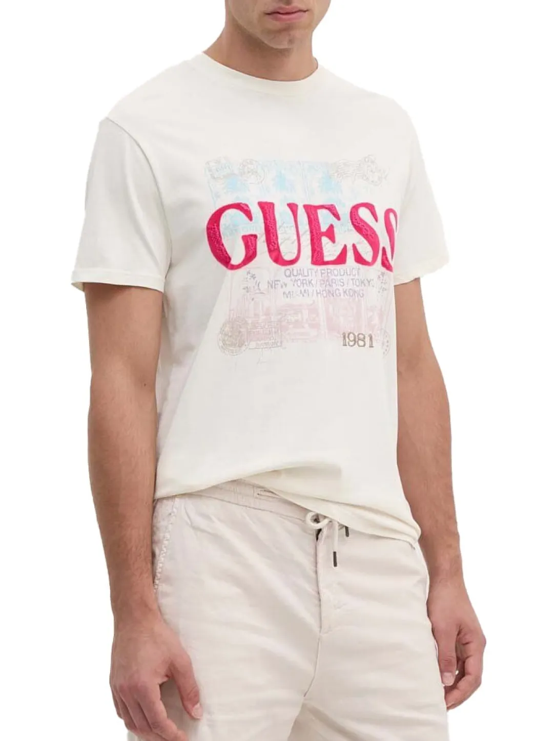 WORLD STAMPS T-shirt in cotone